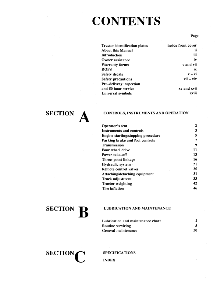 New Holland Ford 3230-4830 Tractor Manual 42323050 PDF