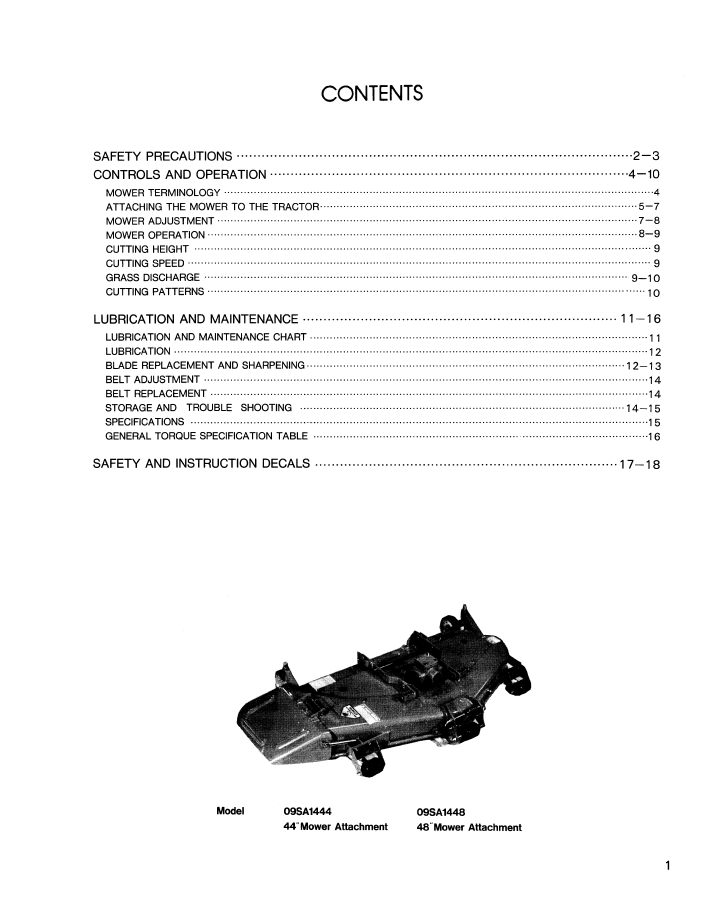 New Holland Ford 44 and 48 Mower LGT Diesel Tractor Manual 42641061