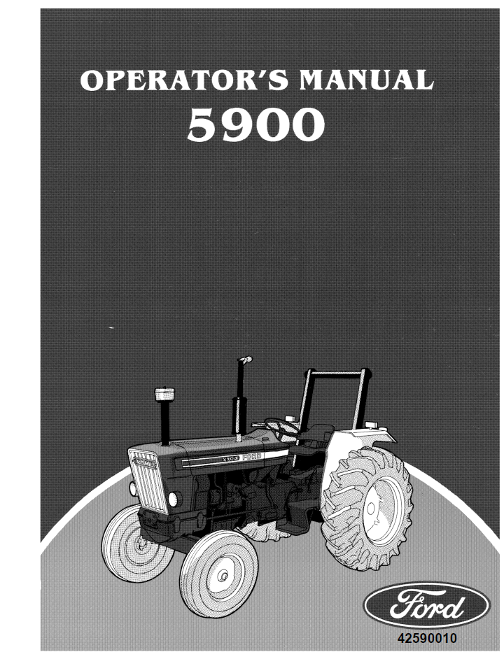 New Holland Ford 5900 Tractor Operator Manual 42590010 PDF