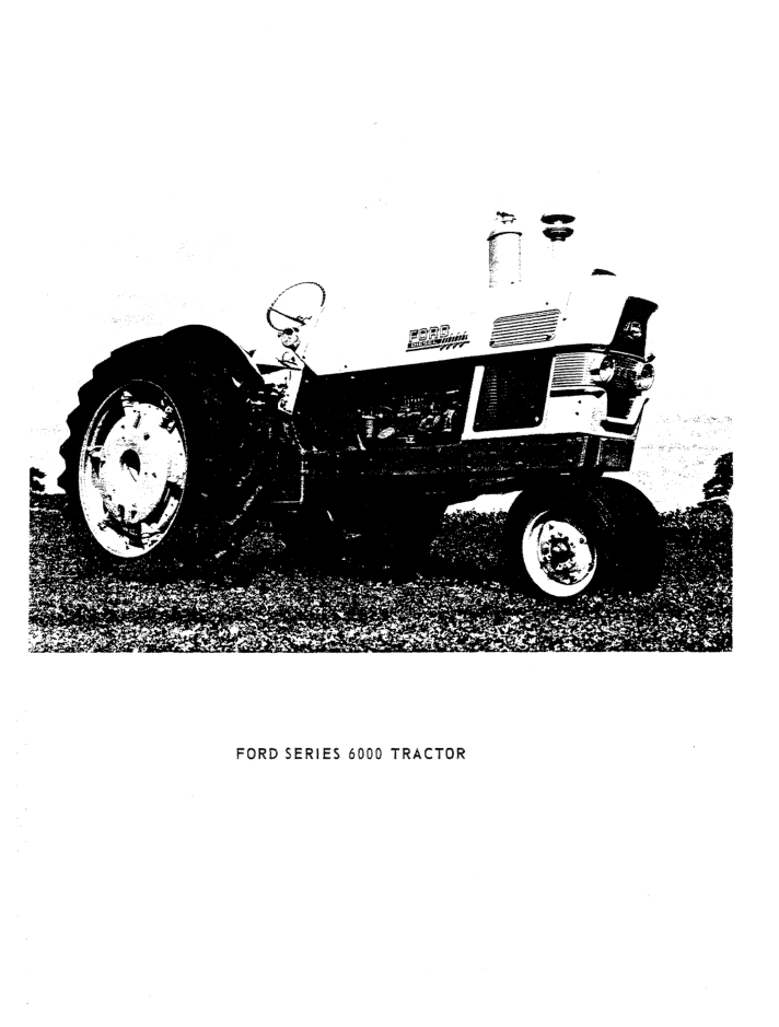 New Holland Ford 6000 Tractor Workshop Manual 40600010