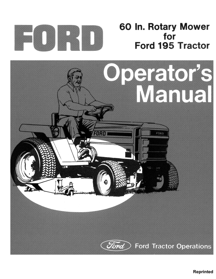 New Holland Ford 60 In Rotary Mower Ford 195 Manual 42006010