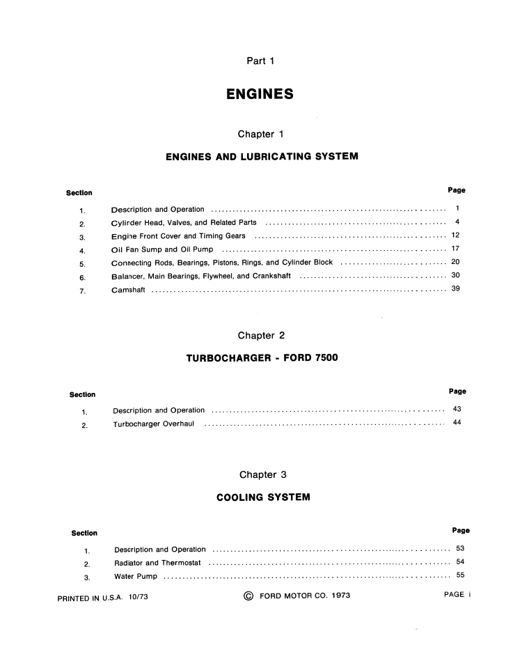 New Holland Ford 6500 7500 Tractor Loader Backhoe Manual 40650020