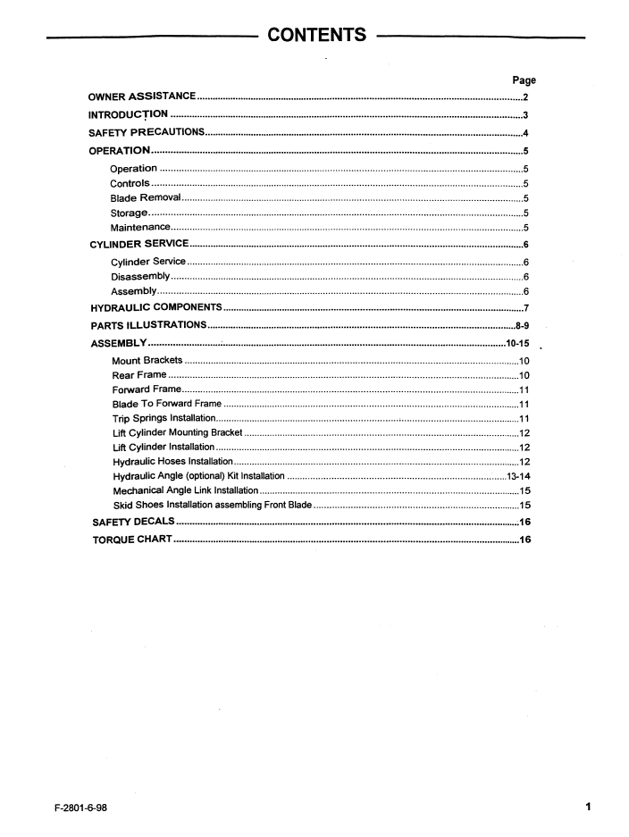 New Holland Ford 702C Front Blade Tractor Manual PDF 42070217