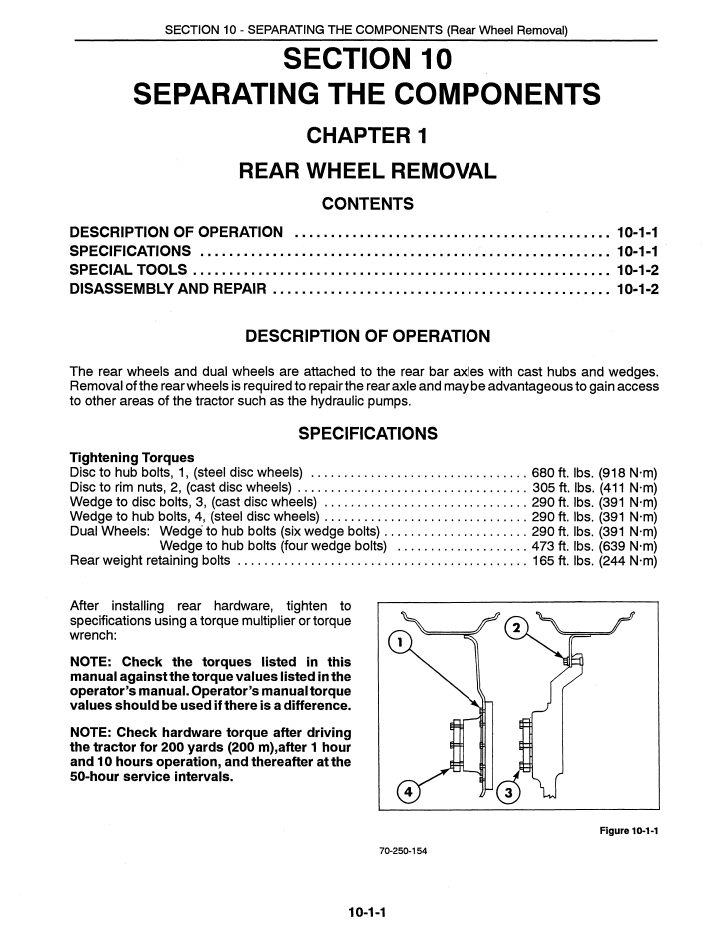 New Holland Ford 8870 8970 Tractor Repair Manual 40807010 PDF