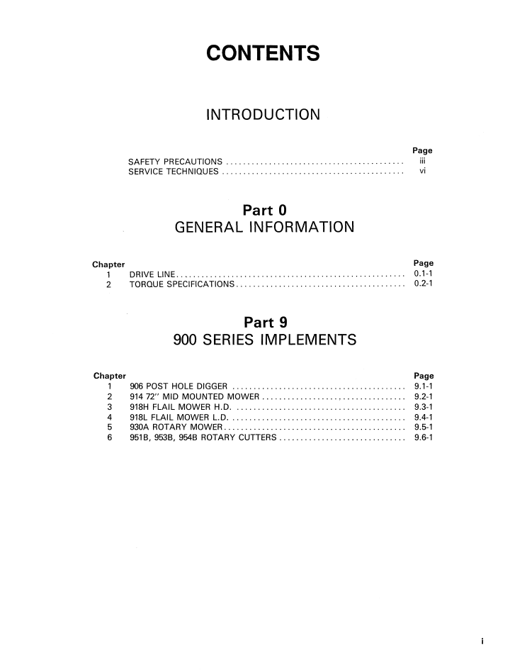 New Holland Ford 900 Series Implement Repair Manual 40090090 PDF