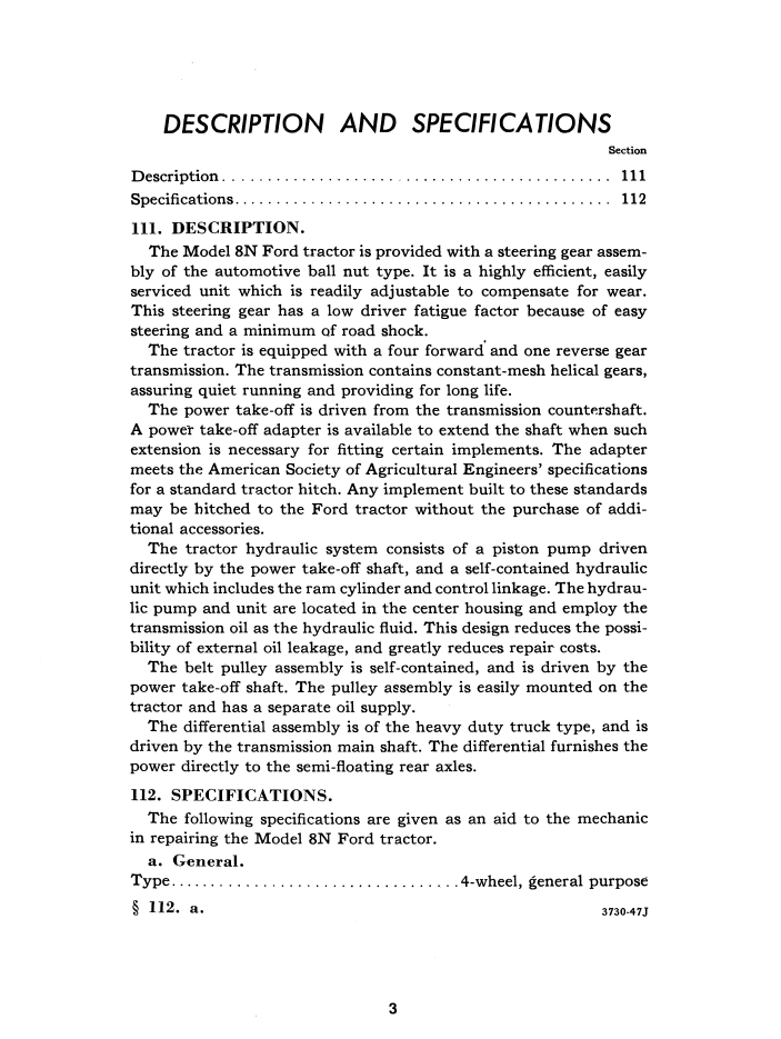 New Holland Ford 9N 2N 8N Tractor Workshop Manual 40000230 PDF