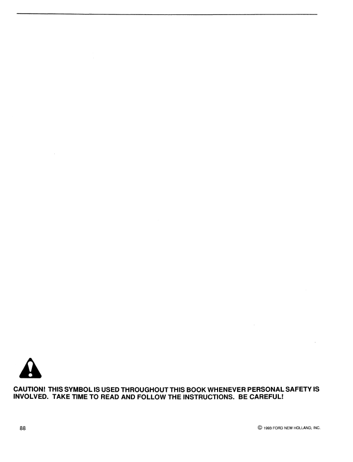 New Holland Ford Commercial Mower Implement Manual 40100090 PDF