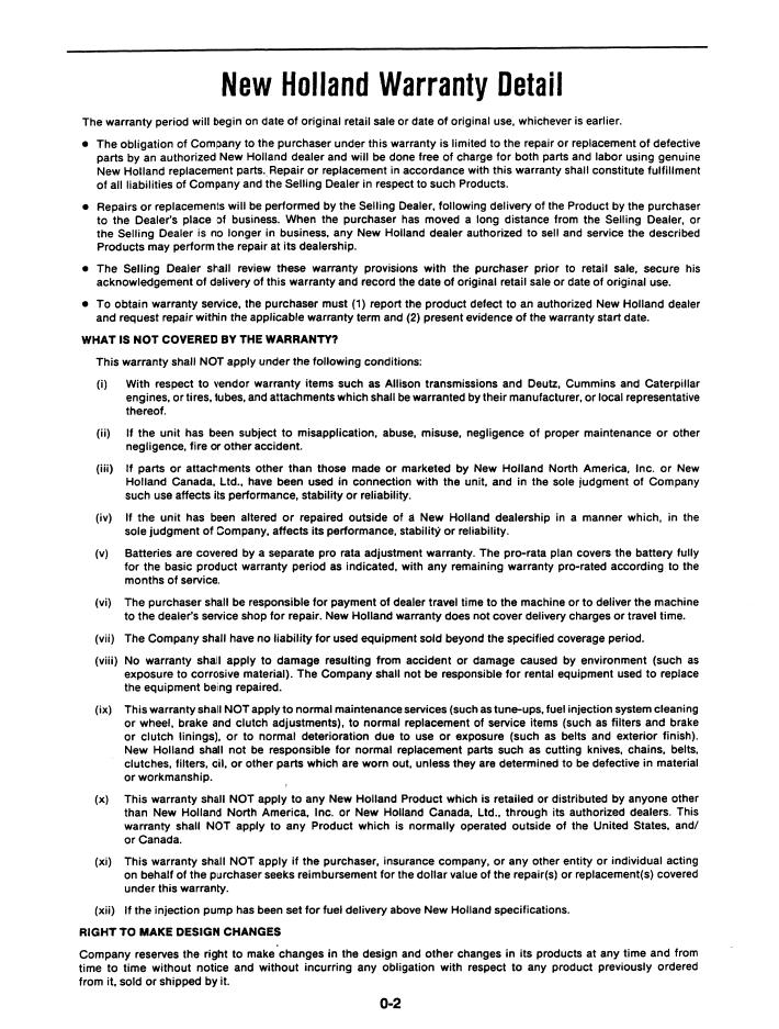 New Holland Ford High Clearance Tractor Manual 5530 6530 42553021 PDF