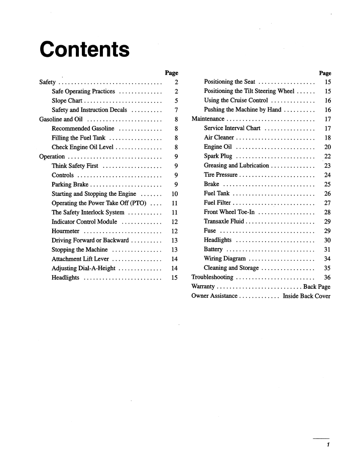 New Holland Ford LS35-15H Yard Tractor User Guide & Manual | 42643511