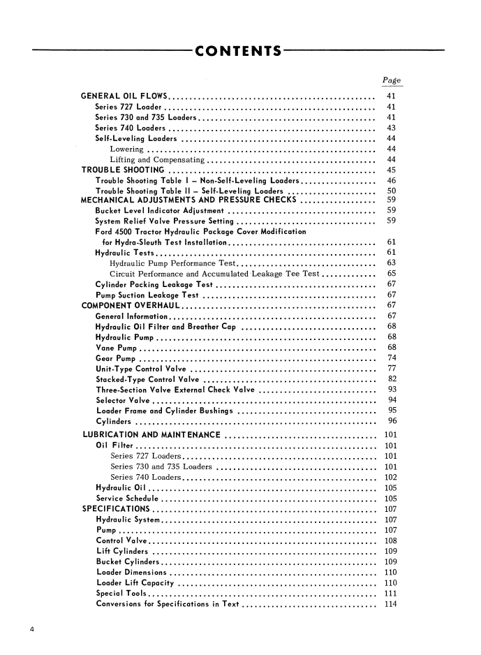 New Holland Ford Loader 727 730 735 740 Technical Manual 40072740 PDF