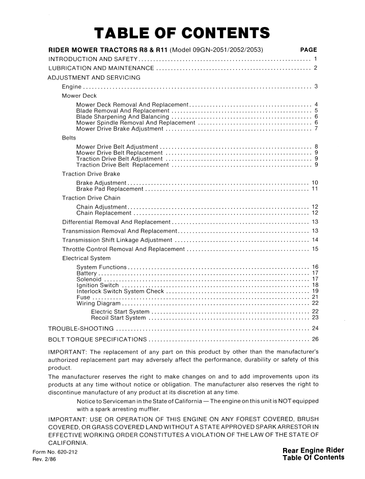 New Holland Ford Riding Mower Service Repair Manual 40205130 PDF
