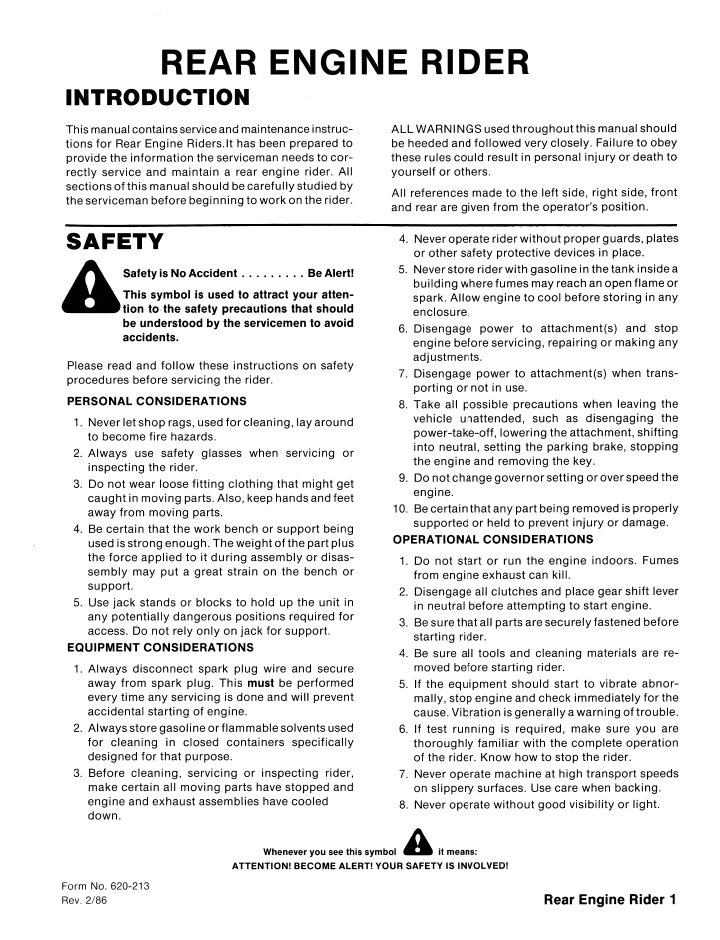 New Holland Ford Riding Mower Workshop Repair Manual 40205130 PDF