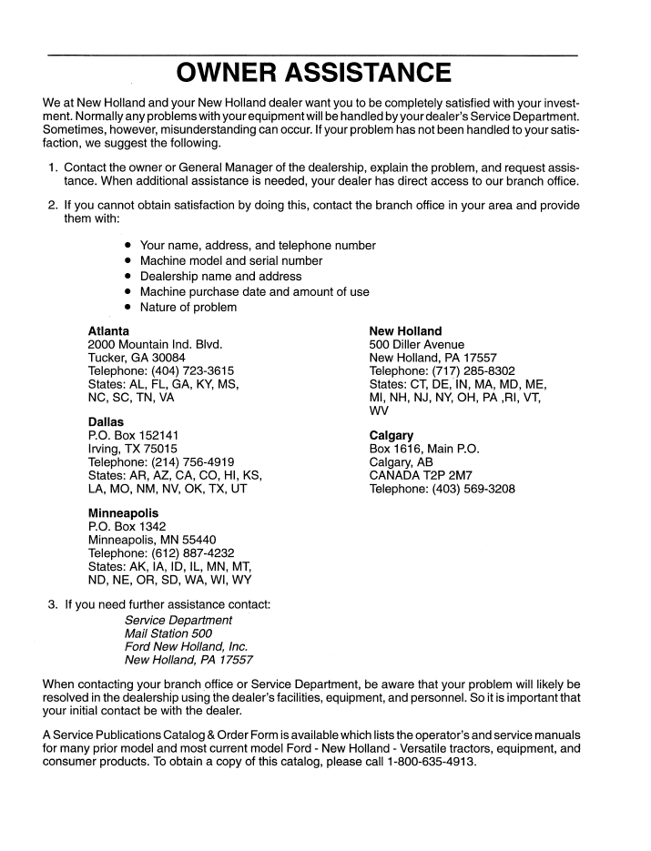 New Holland Ford S Range Tractor Manual 5640 6640 7740 7840 PDF