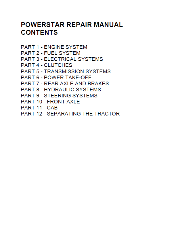 New Holland Ford Series 40 Tractor Repair Manual 40564061 PDF