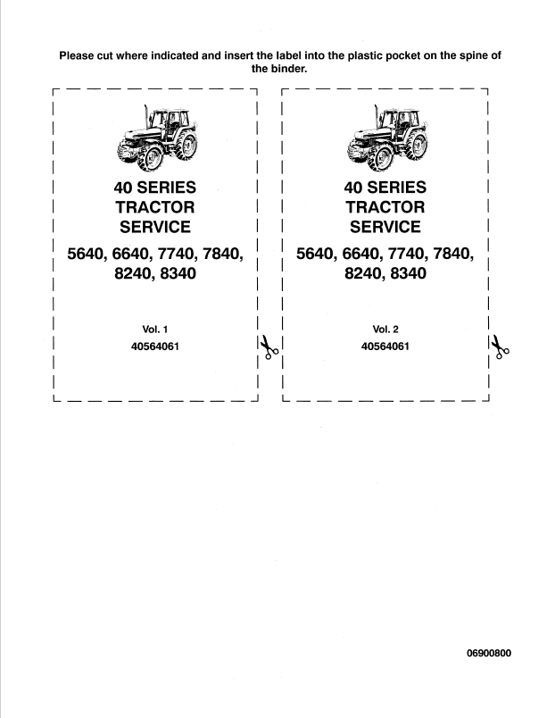 New Holland Ford Series 40 Tractor Service Manual 40564061 PDF