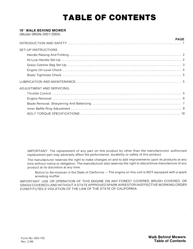 New Holland Ford Walk Behind Mower Service Manual 40641007