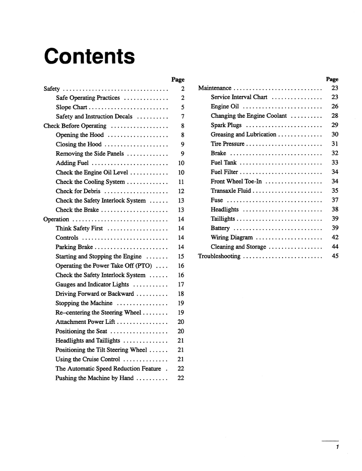 New Holland GT20 Garden Tractor User Guide & Manual | 42682200