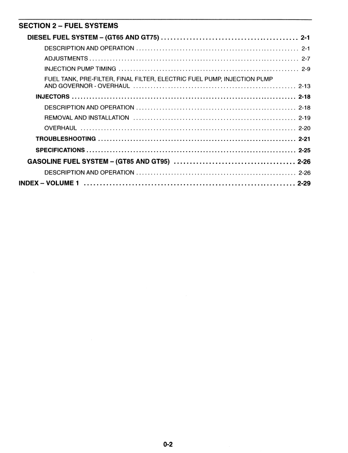 New Holland GT65 GT75 GT85 GT95 Tractor Repair Manual 40006540 PDF
