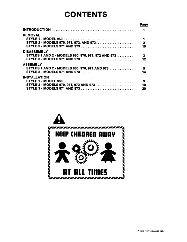 New Holland Grain Header Wobble Box Workshop Manual 40482002 PDF