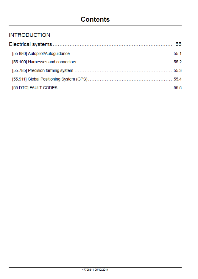 New Holland IntelliView Autoguidance Service Manual 47708311 PDF
