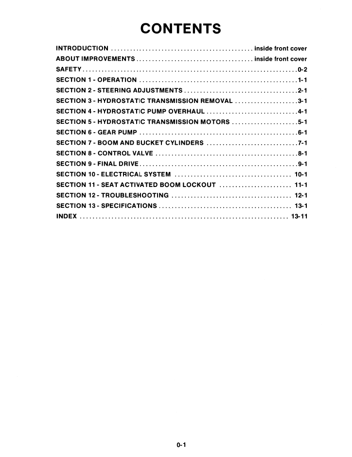 New Holland L-550 Series Skid Steer Repair Manual 40055510 PDF