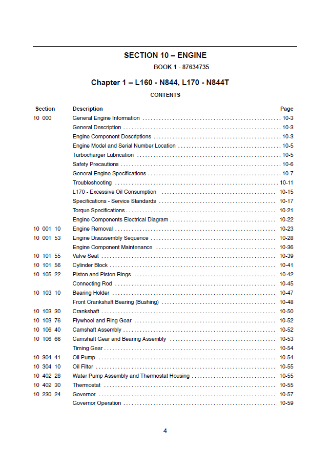 New Holland L160 and L170 Service & Repair Manual 87634734