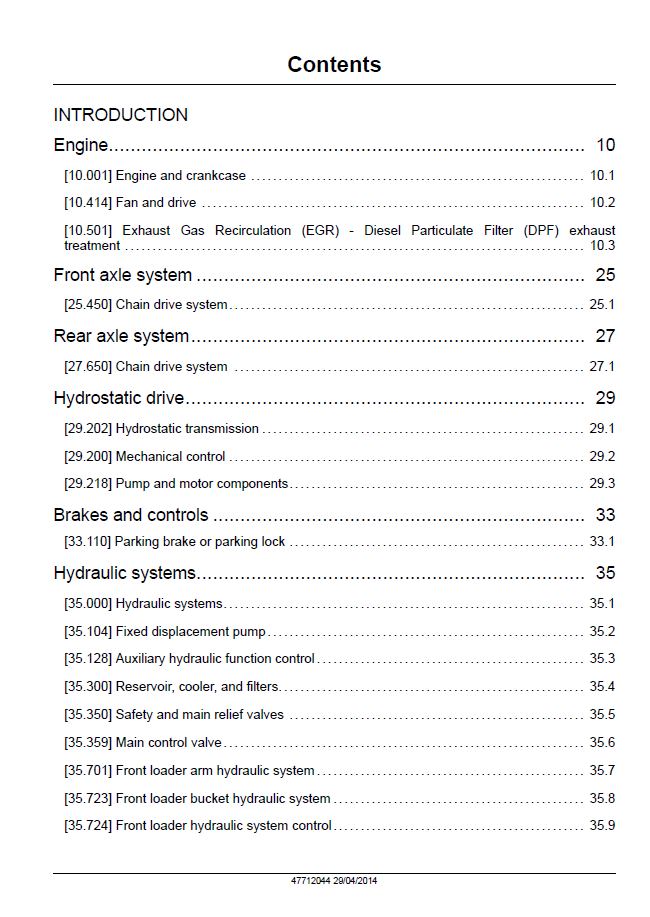 New Holland L213, L216 Tier 4 Service Manual 47712044 PDF