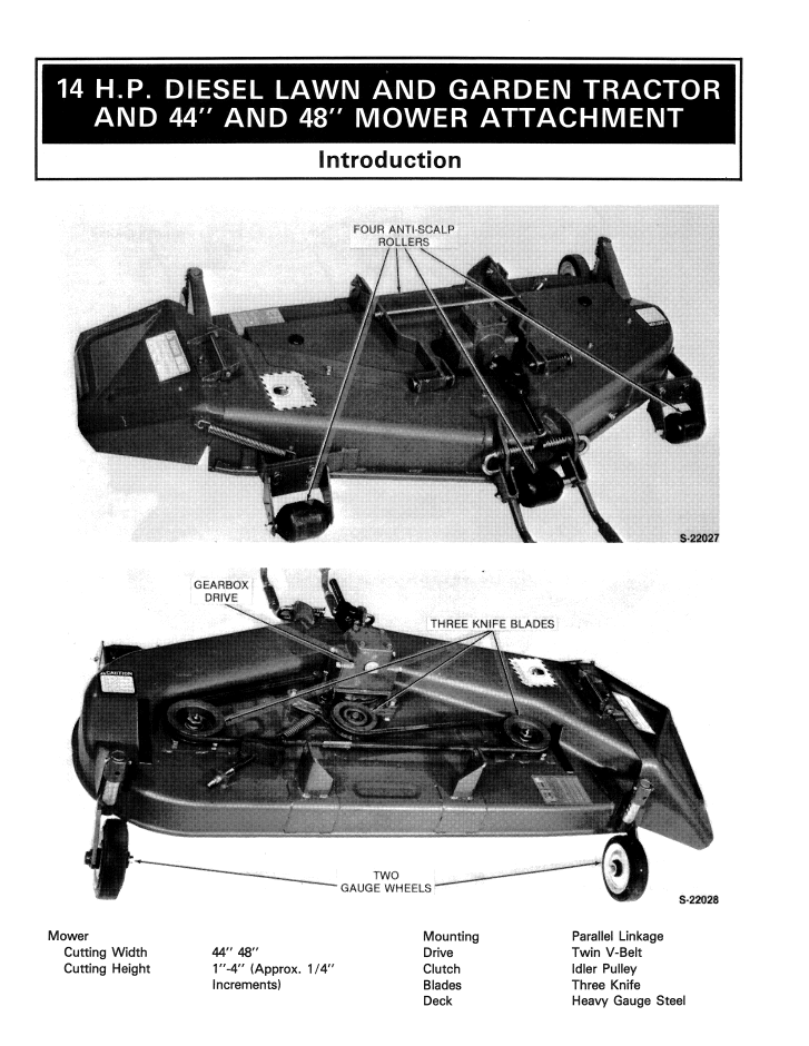 New Holland LGT14D Tractor & Mower Attachment Workshop Manual 40641013 PDF