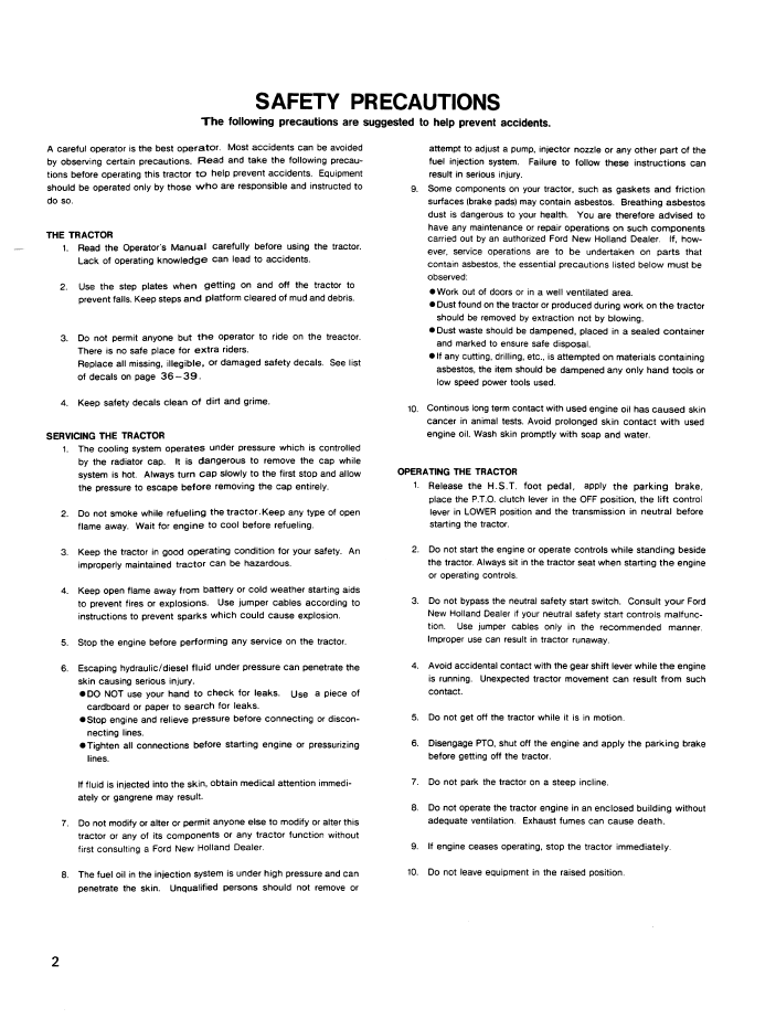 New Holland LGT 14D 16D Garden Tractor Manual 42641064 PDF