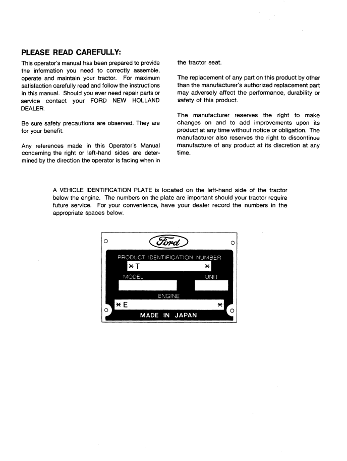 New Holland LGT 14D 16D Lawn Garden Tractor Manual 42641064 PDF