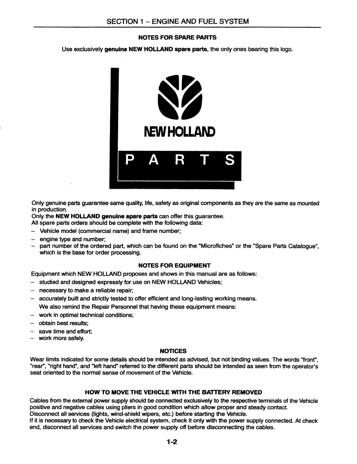 New Holland LM430 and LM640 Telehandler Service & Repair Manual [86584415]