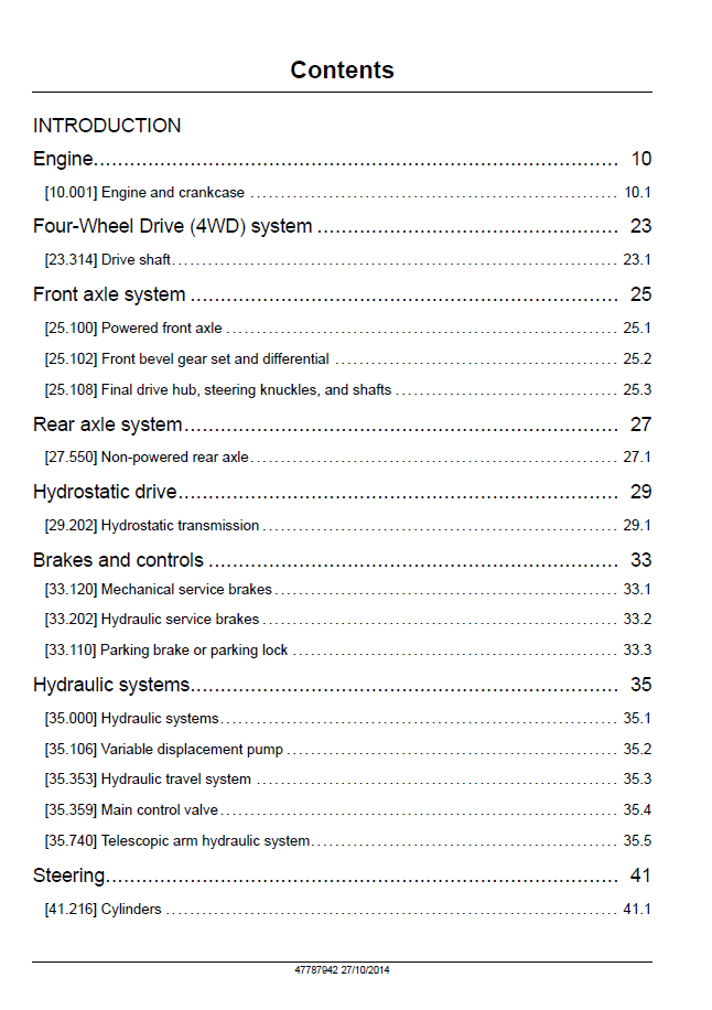 New Holland LM5020 & LM5030 Tier 3 Telehandler Repair Manual [47787942]