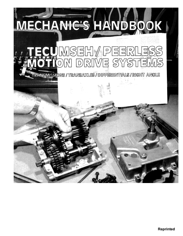 New Holland Mechanic Handbook Tecumseh Peerless 40641011 PDF