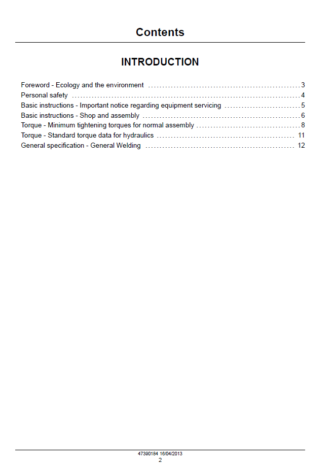 New Holland Megacutter 512 and 530 Disc Mower-Conditioner Workshop and Repair Handbook 47390184 (PDF)