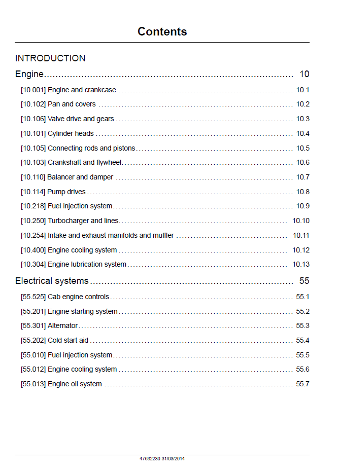 New Holland N843H N843L N844 Tier 3 Engine Repair Manual 47632230