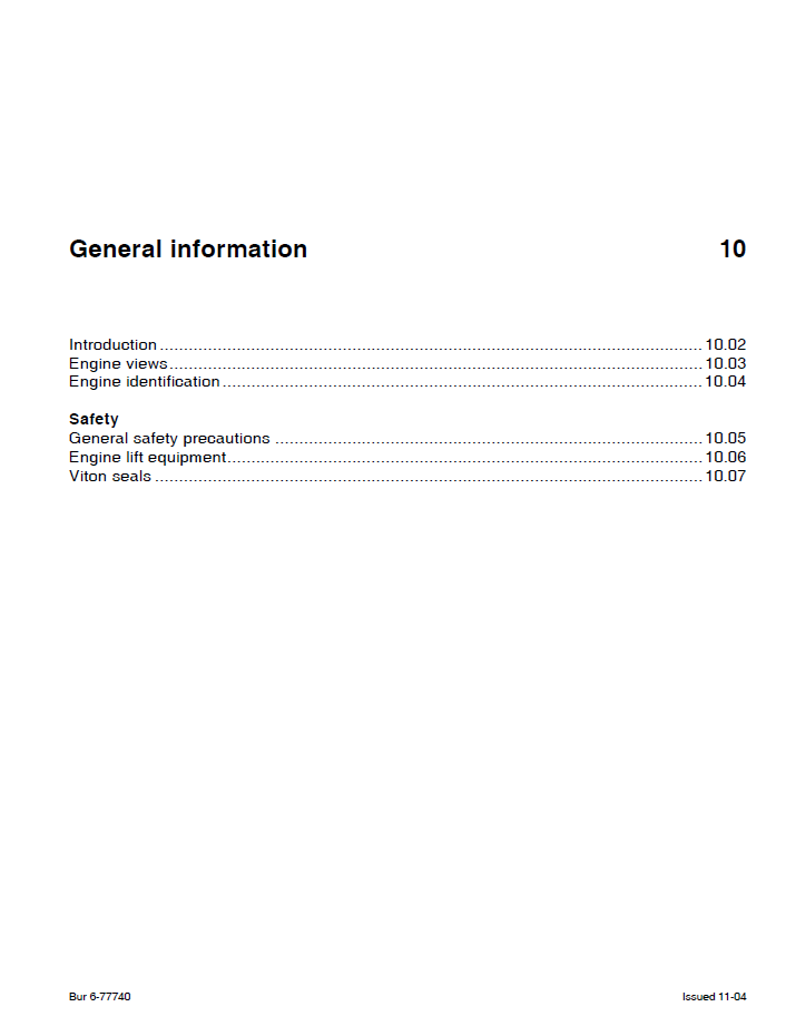 New Holland Perkins 700 Series Diesel Engine Workshop Manual 6-77740NA