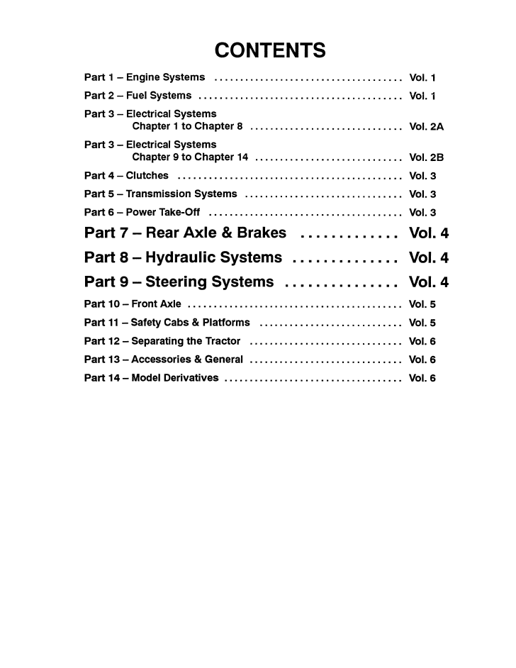 New Holland Series 10/30 Tractor Workshop Manual 40001020-4 PDF