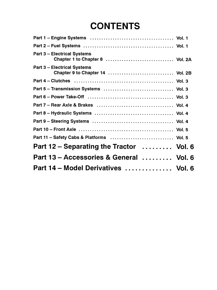 New Holland Series 10/30 Tractor Workshop Manual 40001020-6 PDF