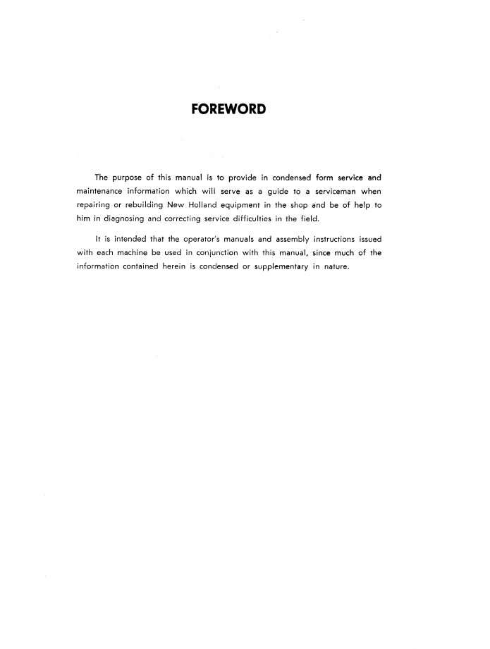 New Holland Serviceman Handbook Volume II Repair Manual 40992100 PDF