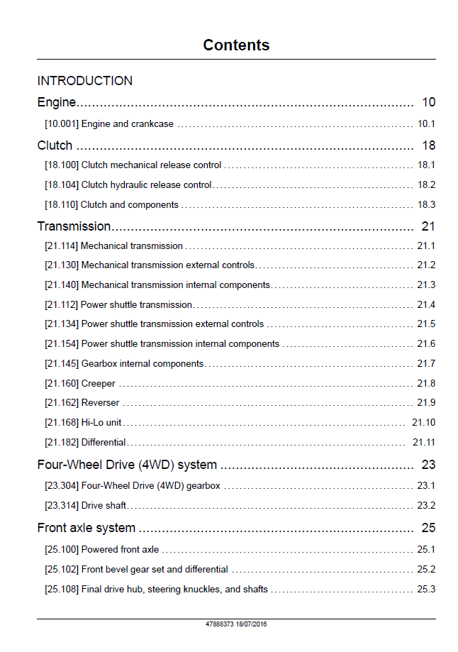 New Holland Specialist Narrow & Vineyard Tractor Repair & Service Manual 47888373 PDF