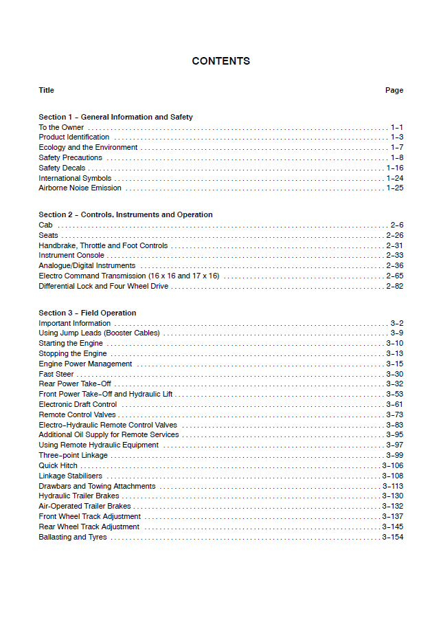 New Holland T6050, T6060 & T6070 Elite Maintenance Handbook 47775553 PDF