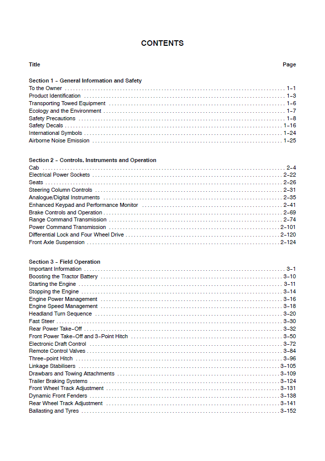 New Holland T6080 & T6090 Range Command Tractor Handbook 47770776 PDF