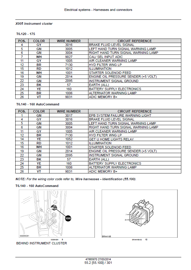 New Holland T6 Series Tractor Service Manual 47720745 PDF