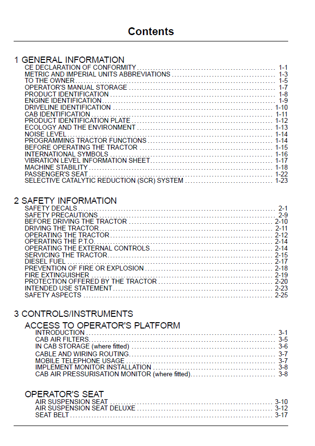 New Holland T7.220 through T7.260 Power Command Tractor Handbook 47457884 (PDF)