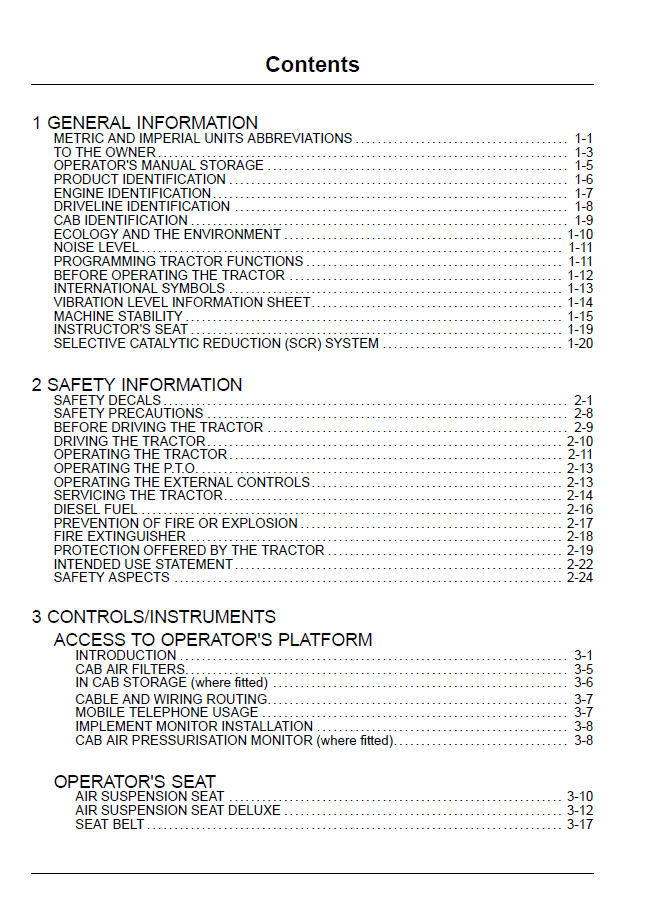 New Holland T7.220 through T7.260 Power Command Tractor Handbook 47457885 (PDF)