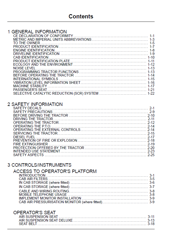 New Holland T7.220 to T7.260 Tractor Handbook 47371836 (PDF)