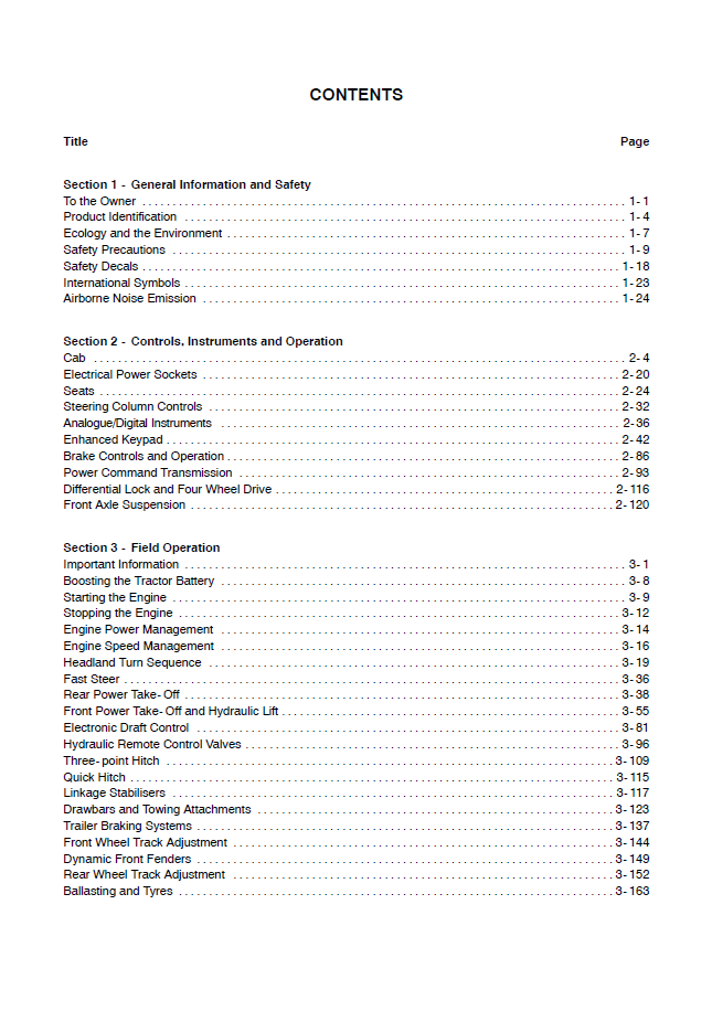 New Holland T7030 through T7060 and T6070 Transmission Handbook 47460292 (PDF)