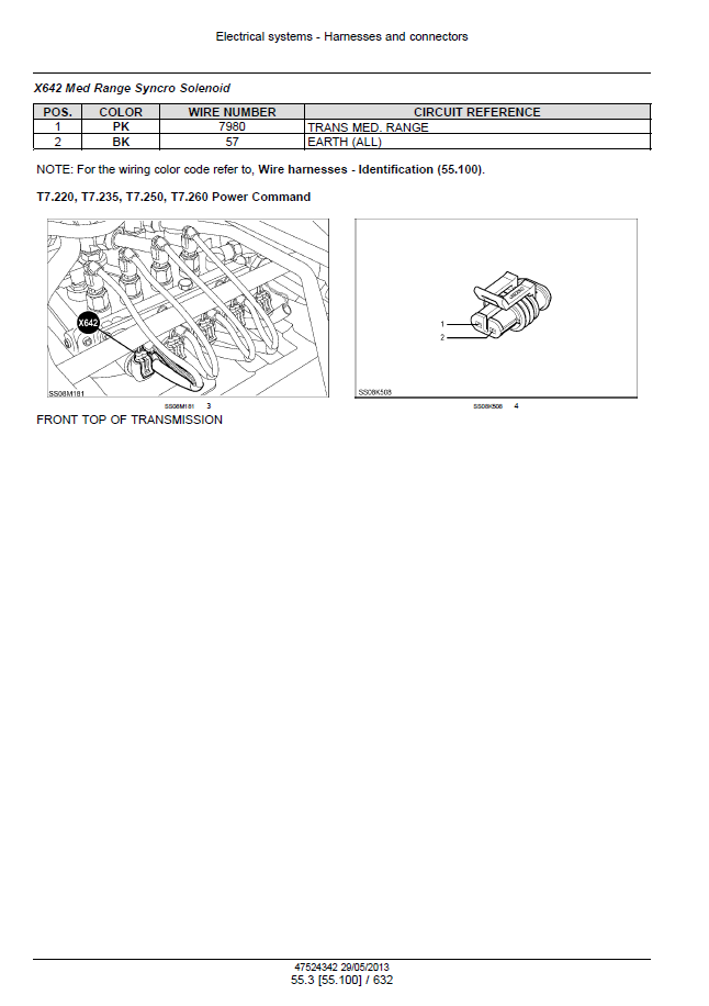 New Holland T7 Auto Command and Power Command Technical Service Manual [47567524]
