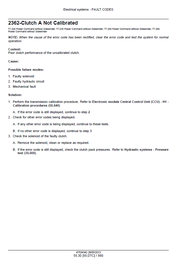 New Holland T7 Auto Command and Power Command Technical Service Manual [47567530]