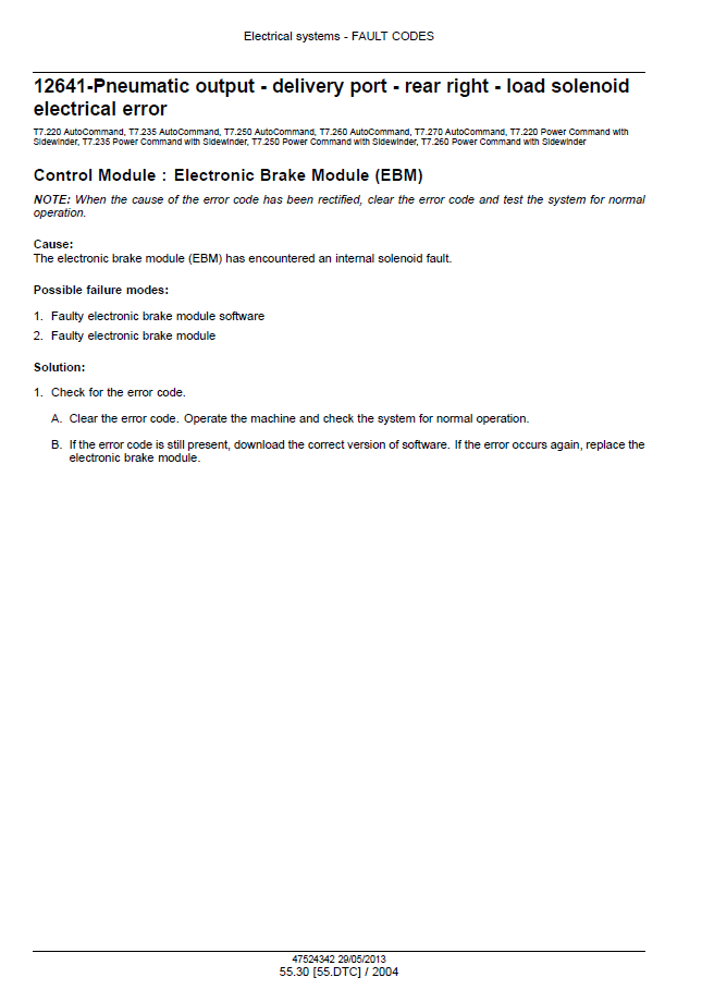 New Holland T7 Auto Command and Power Command Technical Service Manual [47567533]